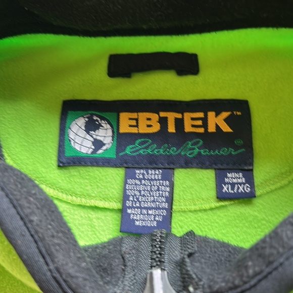 Vintage Ebtek Fleece Vest Eddie Bauer Outdoors Camping Hiking Trekking Fishing - Picture 2 of 5